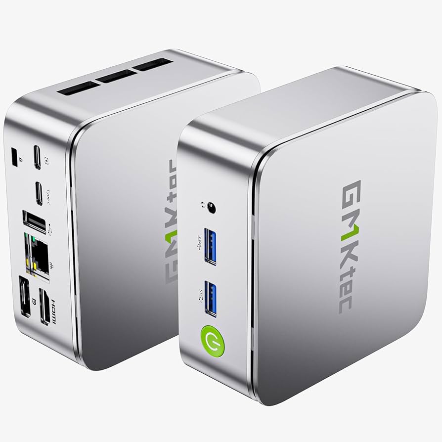 GMKtec Mini PC Ryzen 5 3500U (Beats N150/N97), 16GB RAM 512 SSD, 2.5GbE LAN Desktop Computer Office Home Business HTPC Proxmox, Triple 4K Display