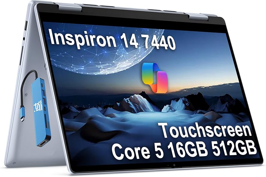 Dell Inspiron 14 7440 2-in-1 Laptop (14" FHD+ Touchscreen, Intel Core 5