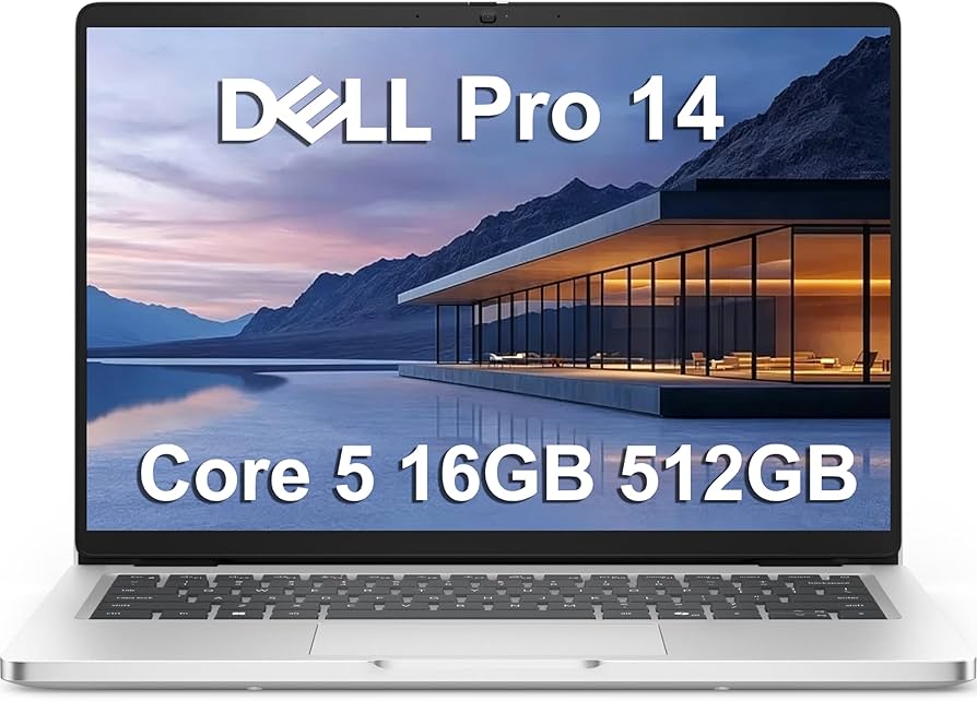 Dell Pro 14 (Next Gen Latitude 5450) Business Laptop (14" FHD+ Anti-Glare, Intel 10-Core i5 120U, 16GB DDR5, 512GB SSD