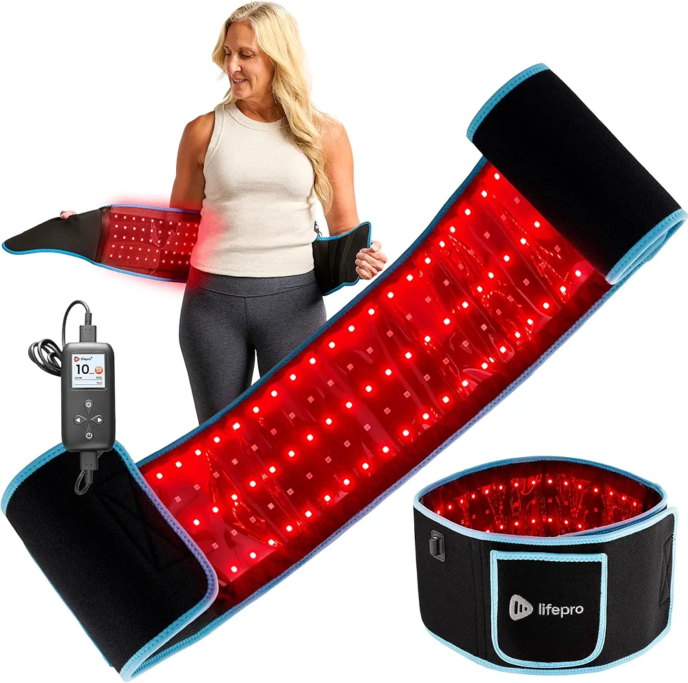 Lifepro Red Light Therapy Belt – Infrared Red Light Therapy for Body, Back Pain and Shoulder