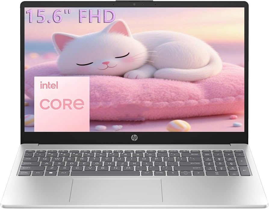 HP 15.6" FHD Laptop 2026 Edition with Copilot AI, 8GB RAM, 256GB SSD, Intel Processor