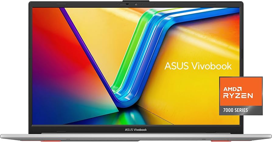 ASUS Vivobook Go 15.6” Slim Laptop, AMD Ryzen 5 7520U, 8GB, 512GB