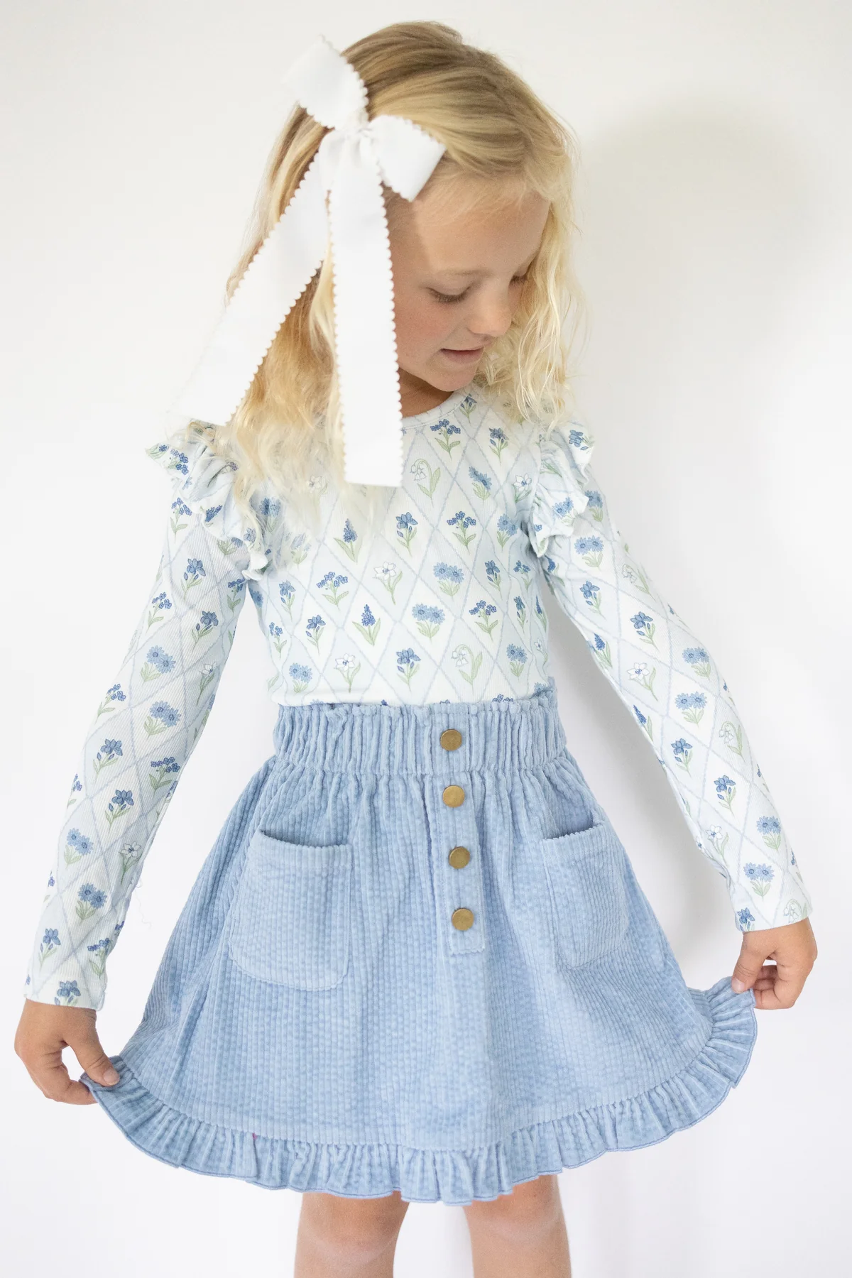 Girl's Vienna Corduroy Skirt