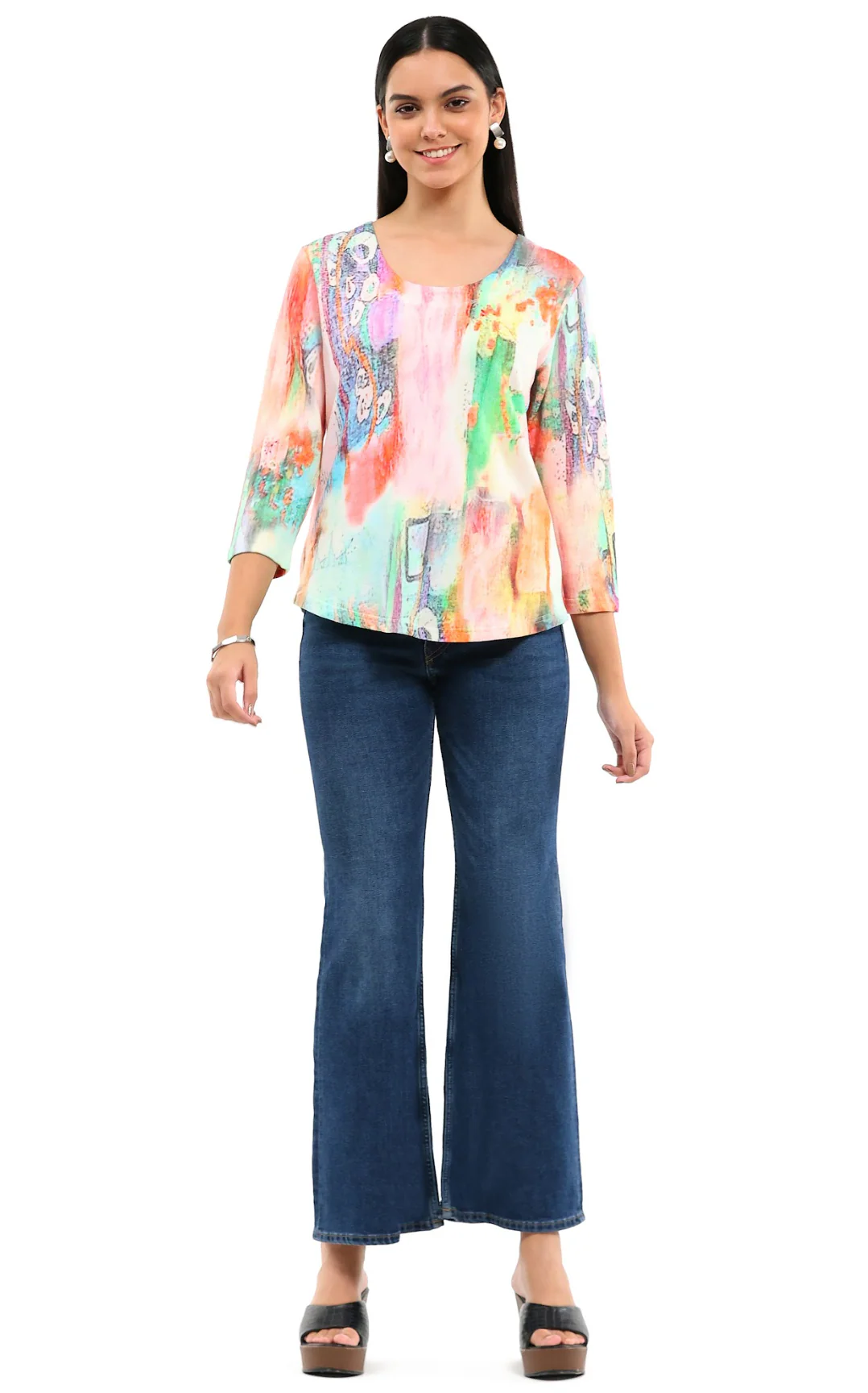 Parsley & Sage AIMEE S/S ZIPPER TOP