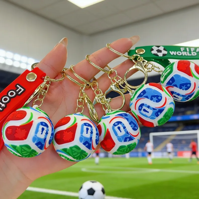 Football World Cup Plastic Key Chain Bag