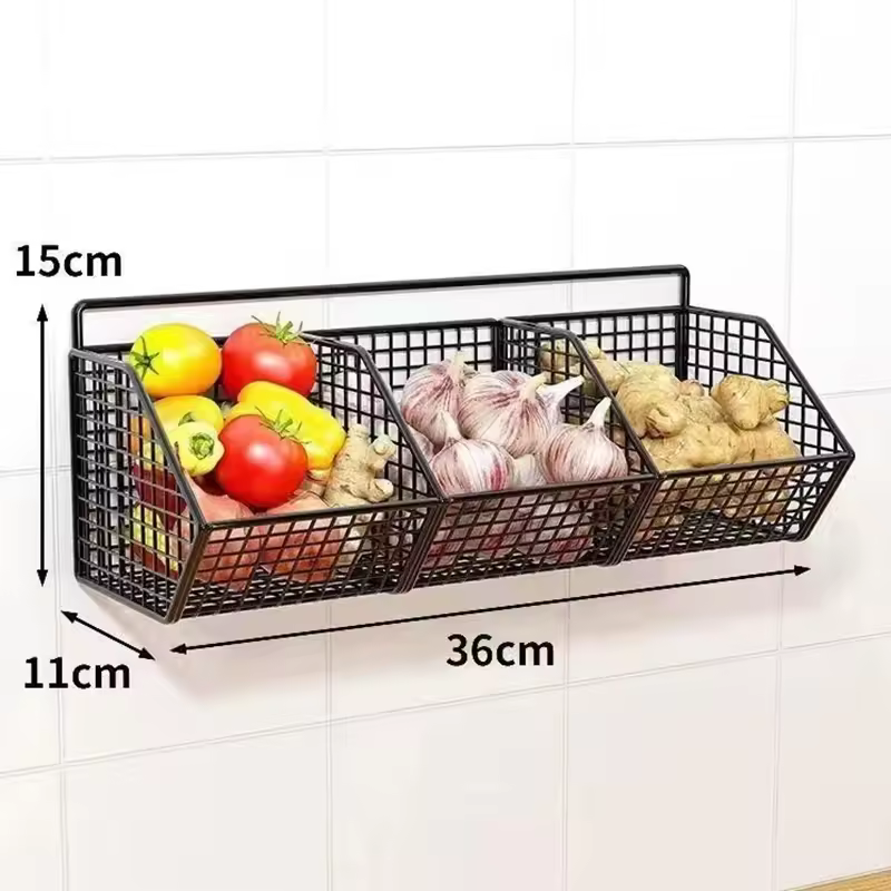 Wall Mounted Kitchen Storage Basket