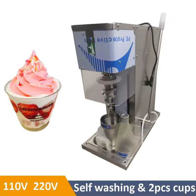 Freeze Fruit Yogurt Ice Cream Swirl Mixer Blender Real Ice Cream