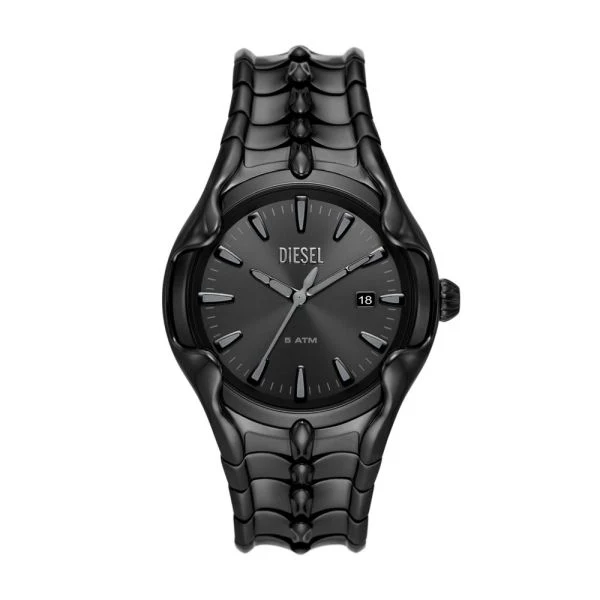 VERT THREE-HAND DATE, BLACK