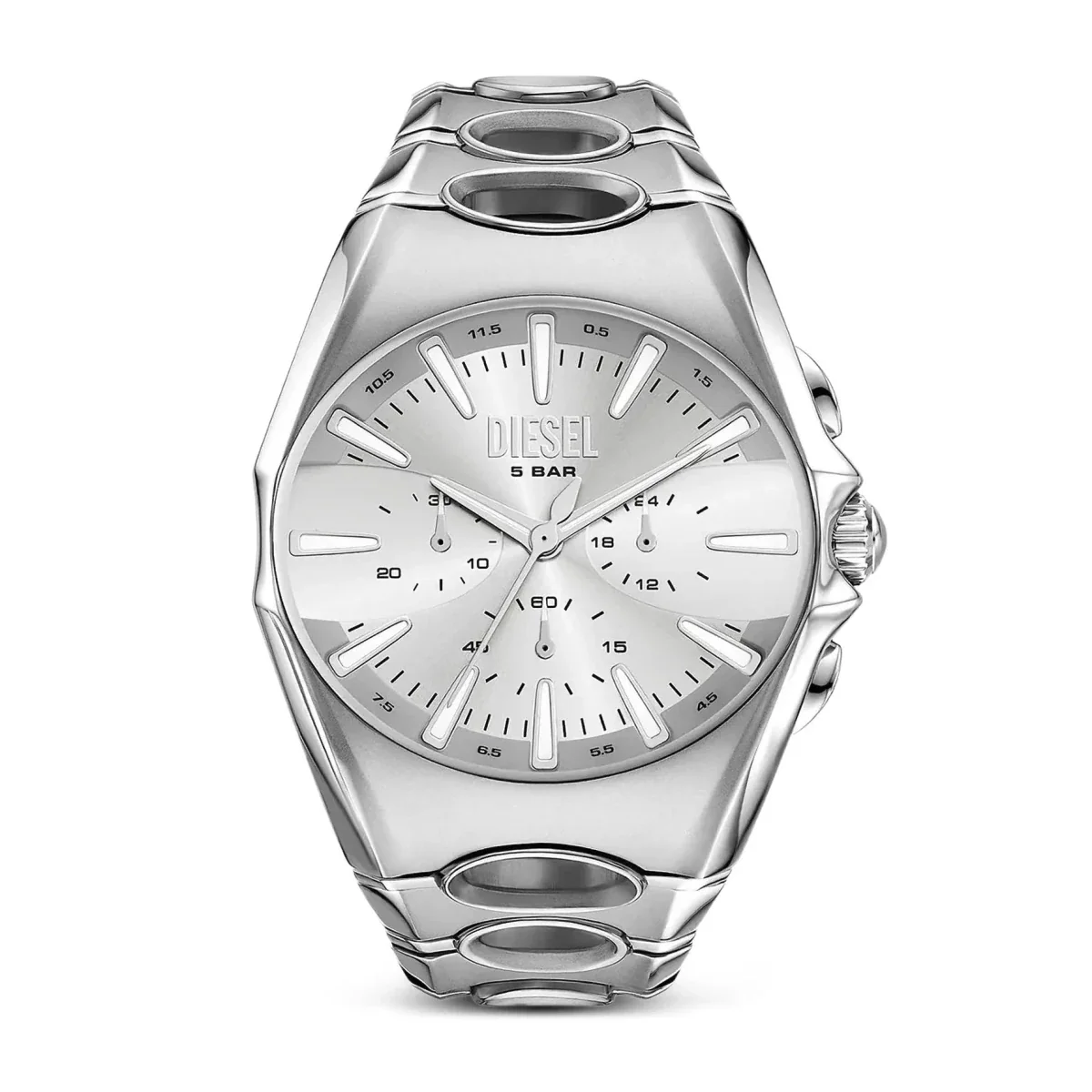 MEGA CHIEF BLACK DIAL LEATHER MEN'S WATCH