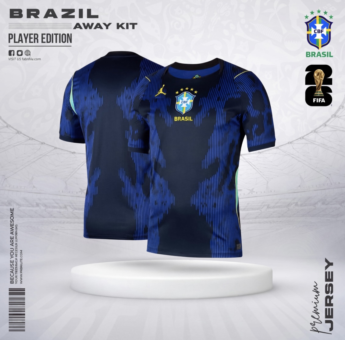 Brazil 2026 World Cup Away Jersey - Player Edition