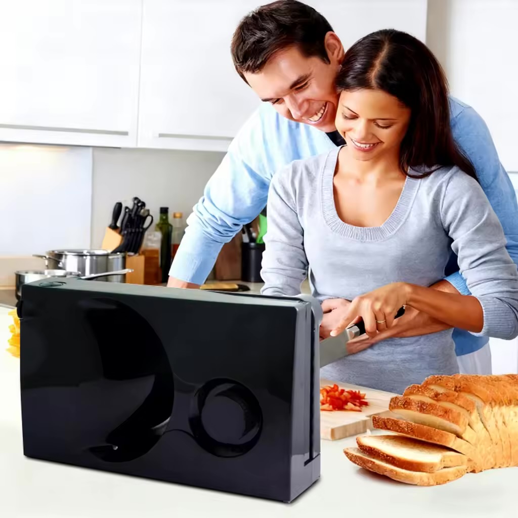150W Foldable Household Food Slicer, Electric Bread