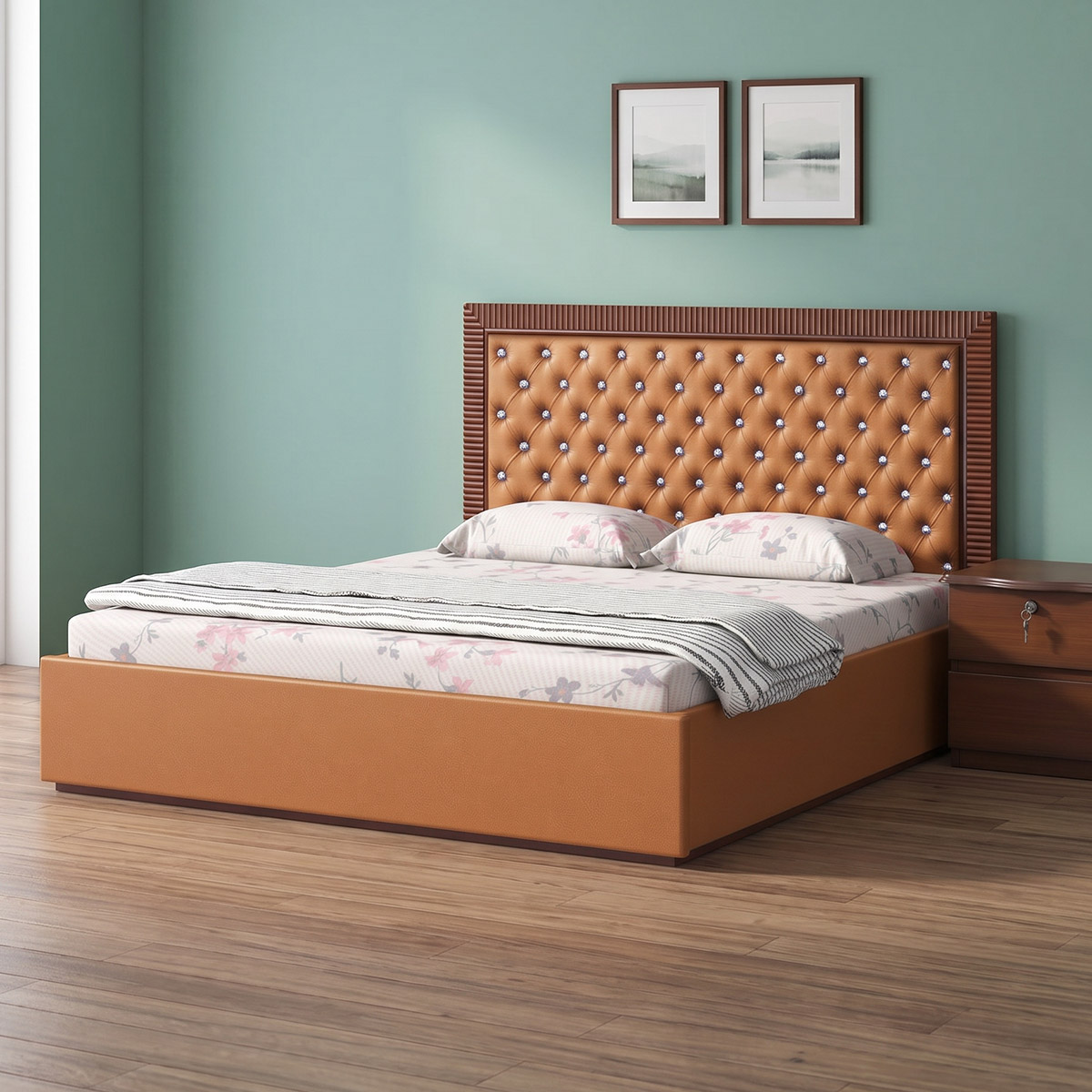 WOODEN BED- MELLOW