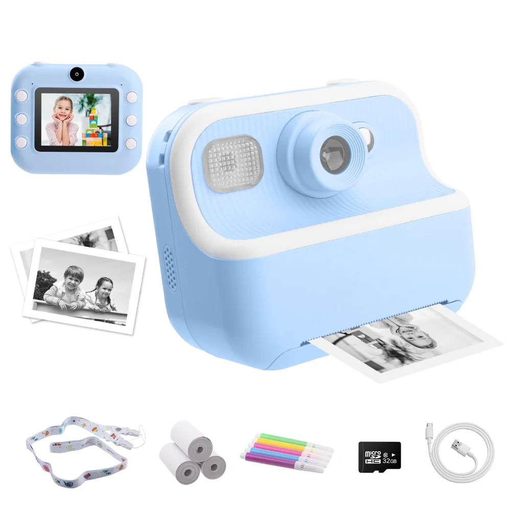KIDS INSTANT PRINT CAMERA, 1080P
