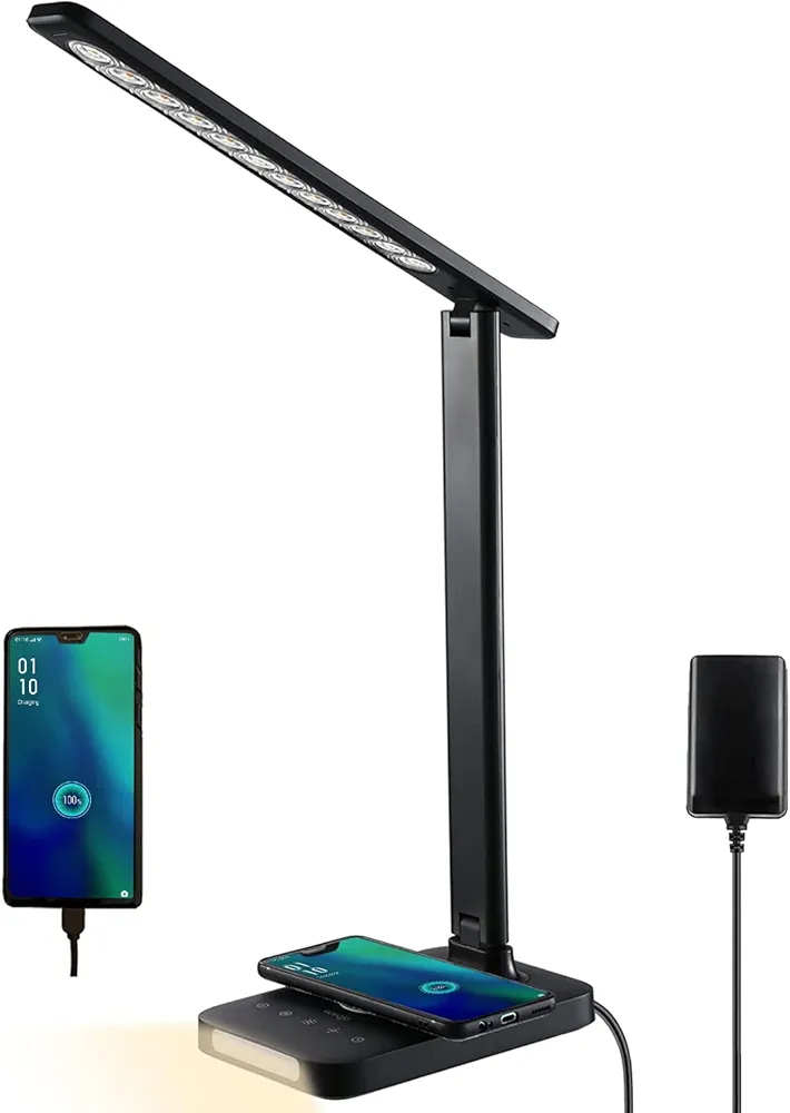 VAVOFO LED Desk Lamp with Fast Charger, USB Charging Port