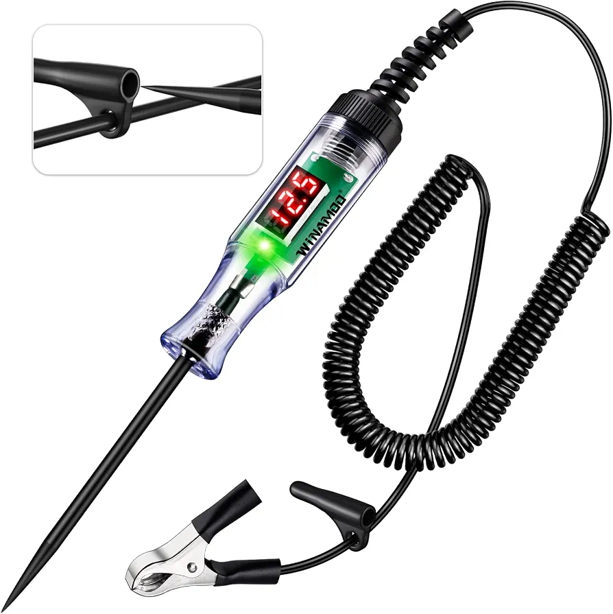 WINAMOO Automotive Test Light with 3-48V LED Digital Voltage Display