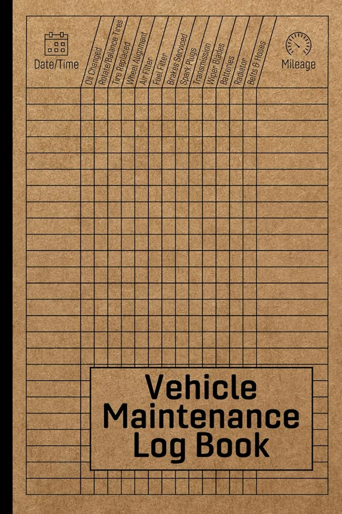 Vehicle Maintenance Log Book